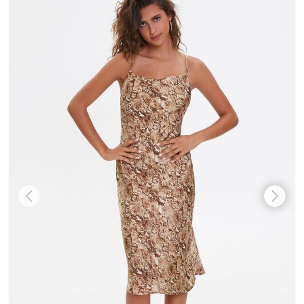 NWT Snake Print Slip Dress
